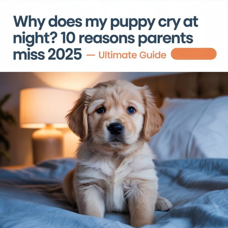 Why Does My Puppy Cry at Night? 10 Reasons Parents Miss – Ultimate Guide 2025